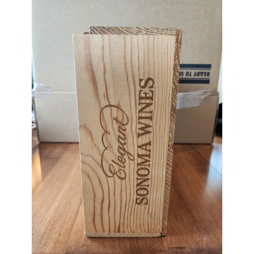 EMPTY Wine Box Original Wood Case